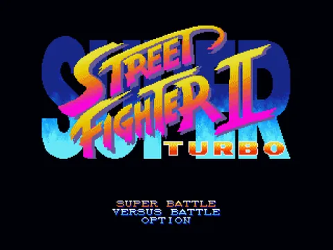 Super Street Fighter II Turbo – Titelbildschirm
