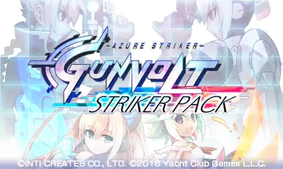 Azure Striker Gunvolt – Titulní obrazovka