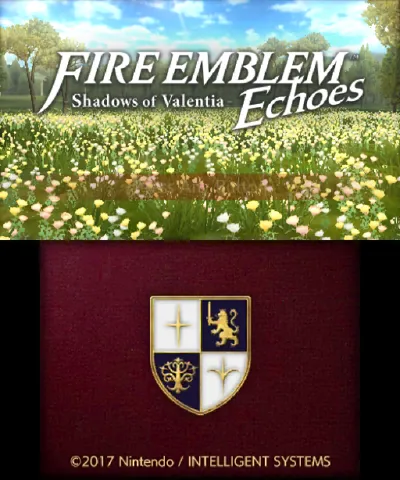 Fire Emblem Echoes: Shadows of Valentia – Title screen