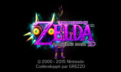 The Legend of Zelda: Majora's Mask 3D – Title screen
