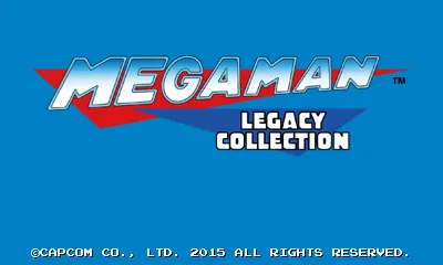 Mega Man Legacy Collection – Titulní obrazovka