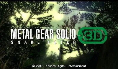 Metal Gear Solid: Snake Eater 3D – Titelbildschirm