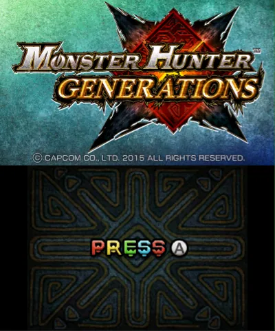 Monster Hunter Generations – Title screen