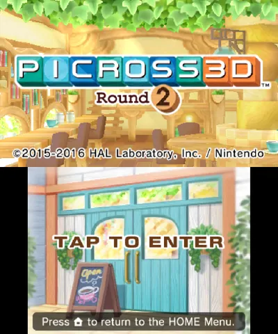 Picross 3D: Round 2 – Écran-titre