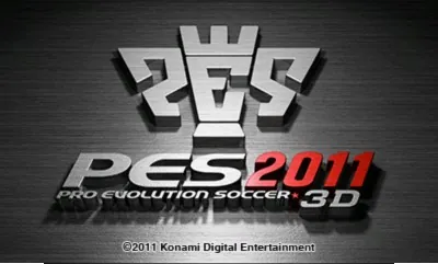 Pro Evolution Soccer 2011 3D – Titelbildschirm