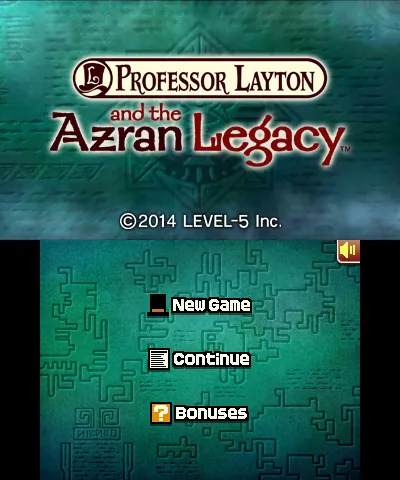 Professor Layton and the Azran Legacy – Title screen