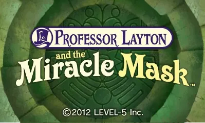 Professor Layton and the Miracle Mask – Titulní obrazovka