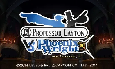 Professor Layton vs. Phoenix Wright: Ace Attorney – Titulní obrazovka