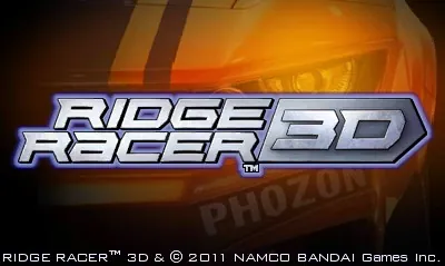 Ridge Racer 3D – Titelbildschirm