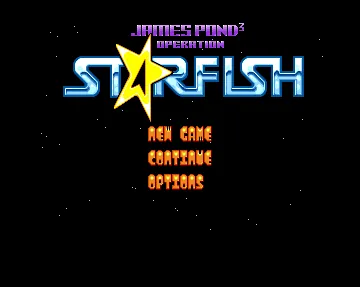 James Pond 3: Operation Starfish – Titulní obrazovka