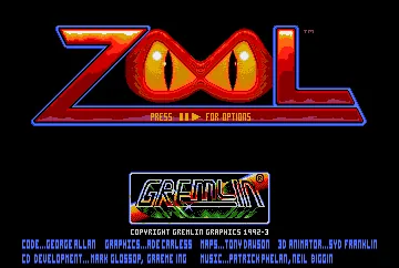 Zool: Ninja of the Nth Dimension – Écran-titre