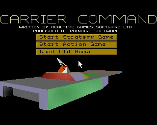 Carrier Command – Titulní obrazovka