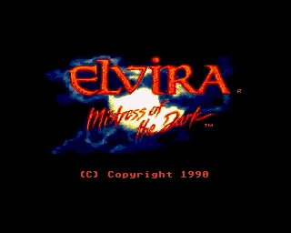 Elvira: Mistress of the Dark – Titulní obrazovka