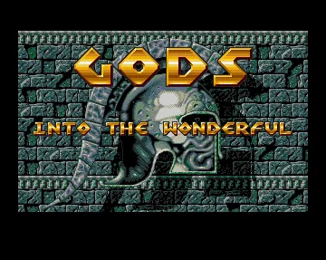 Gods – Titelbildschirm