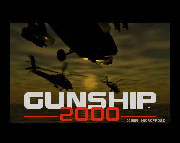 Gunship 2000 – Titulní obrazovka