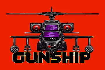Gunship – Title screen
