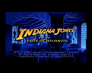 Indiana Jones and the Fate of Atlantis – Title screen