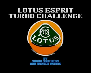 Lotus Esprit Turbo Challenge – Titelbildschirm