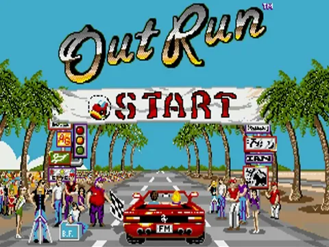 Out Run – Titelbildschirm