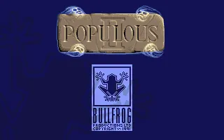 Populous II: Trials of the Olympian Gods – Titulní obrazovka