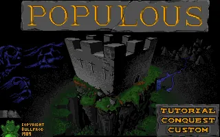 Populous – Titulní obrazovka