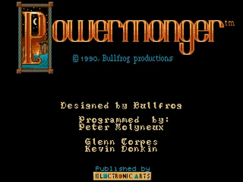 Powermonger – Titelbildschirm