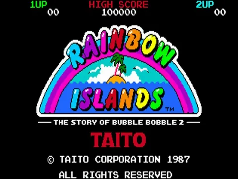 Rainbow Islands – Title screen