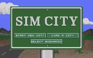 SimCity – Titulní obrazovka