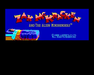 Zak McKracken and the Alien Mindbenders – Titulní obrazovka