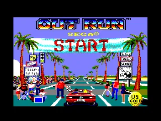 Out Run – Titulní obrazovka