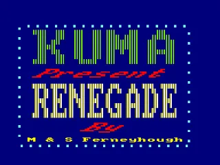 Renegade – Titulní obrazovka