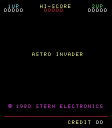 Astro Invader – Écran-titre