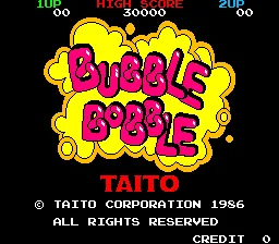 Bubble Bobble – Écran-titre