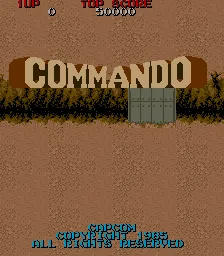 Commando – Title screen