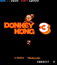 Donkey Kong 3 – Titulní obrazovka