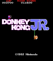 Donkey Kong Jr. – Titulní obrazovka