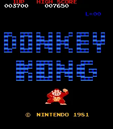 Donkey Kong – Titulní obrazovka
