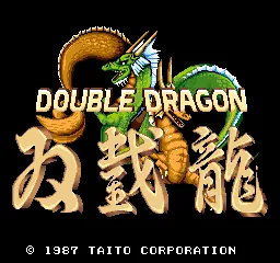 Double Dragon (arcade) – Titulní obrazovka