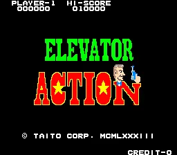 Elevator Action – Titulní obrazovka