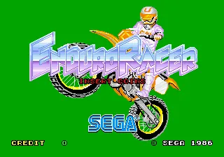 Enduro Racer – Title screen