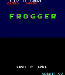 Frogger – Titelbildschirm