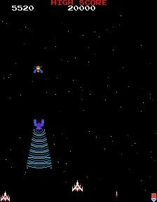 Galaga – En jeu