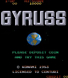Gyruss – Écran-titre