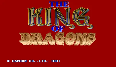 The King of Dragons – Titulní obrazovka