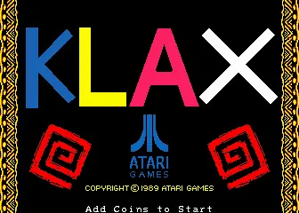 Klax – Titulní obrazovka