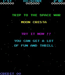 Moon Cresta – Title screen