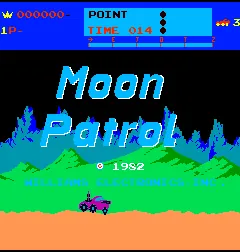 Moon Patrol – Title screen