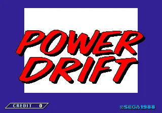 Power Drift – Title screen
