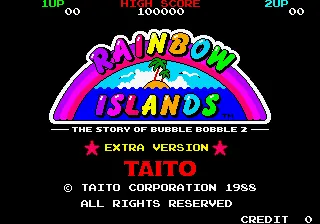 Rainbow Islands – Titelbildschirm