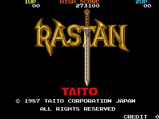 Rastan – Titulní obrazovka